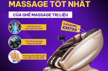 3 TÍNH NĂNG MASSAGE TỐT NHẤT CỦA GHẾ MASSAGE TRỊ LIỆU