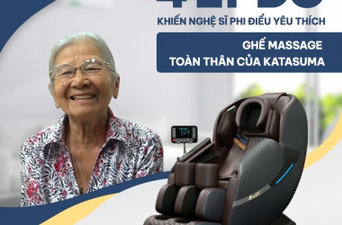 4 LÝ DO KHIẾN NGHỆ SĨ PHI ĐIỂU YÊU THÍCH GHẾ MASSAGE TOÀN THÂN CỦA KATASUMA 