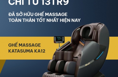 CHỈ TỪ 13TR9 ĐÃ SỞ HỮU GHẾ MASSAGE TOÀN THÂN TỐT NHẤT HIỆN NAY